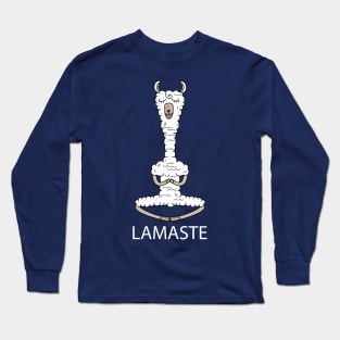 Meditating Lama (b) Long Sleeve T-Shirt